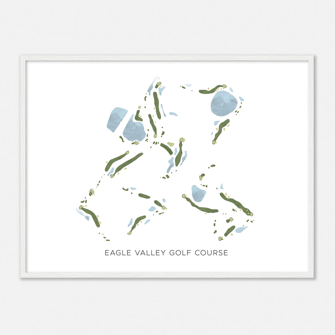 Print of Eagle Valley Golf Course Modern Map