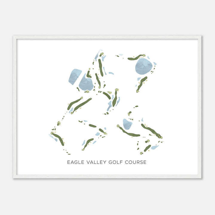 Print of Eagle Valley Golf Course Modern Map