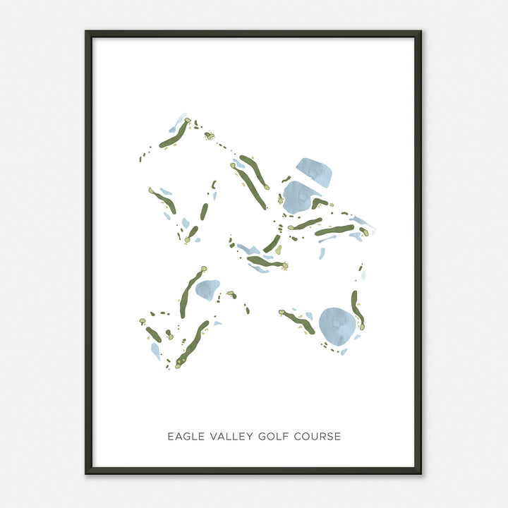 Print of Eagle Valley Golf Course Modern Map