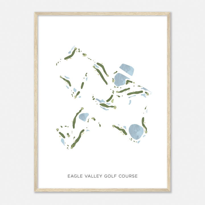 Print of Eagle Valley Golf Course Modern Map