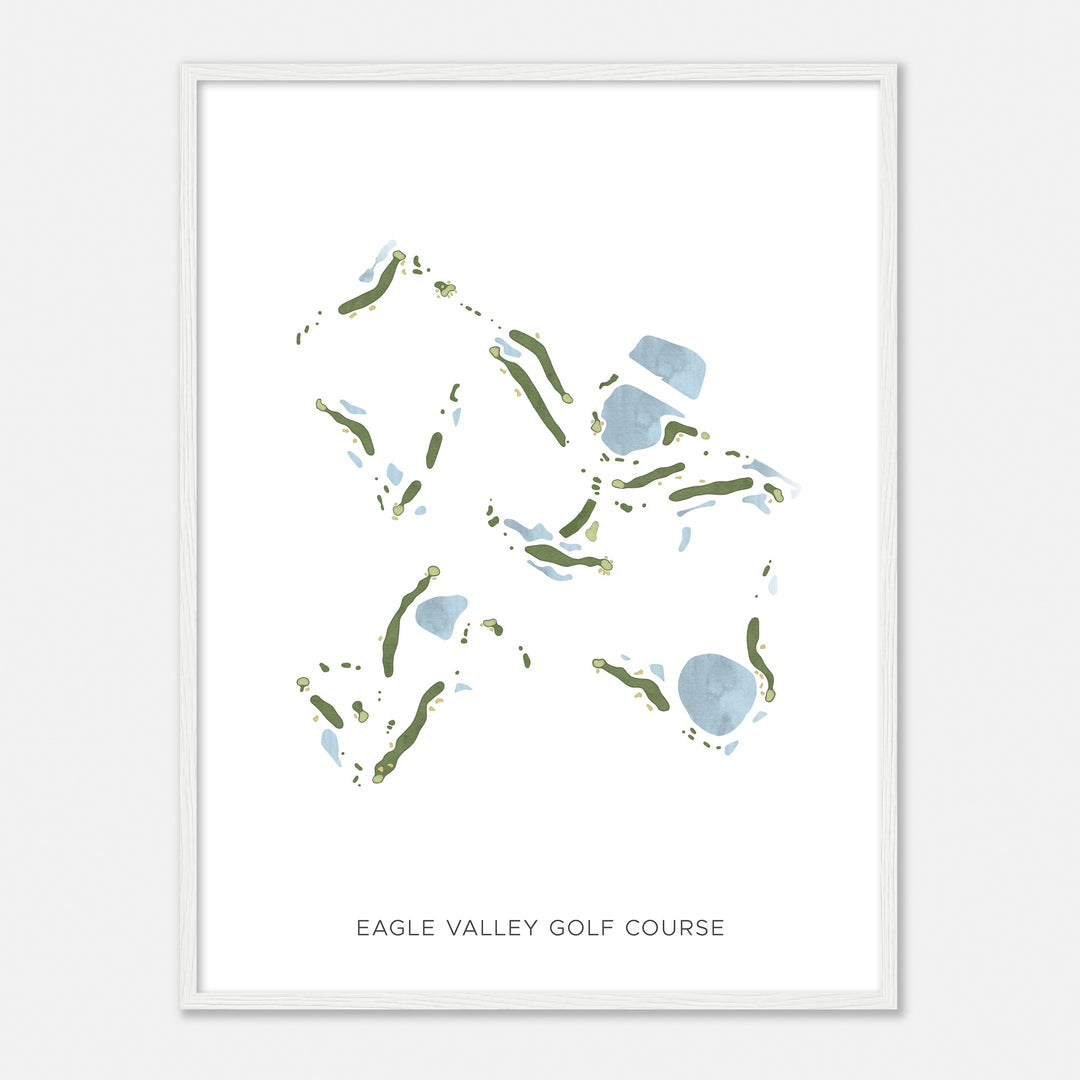 Print of Eagle Valley Golf Course Modern Map