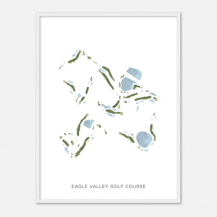 Print of Eagle Valley Golf Course Modern Map