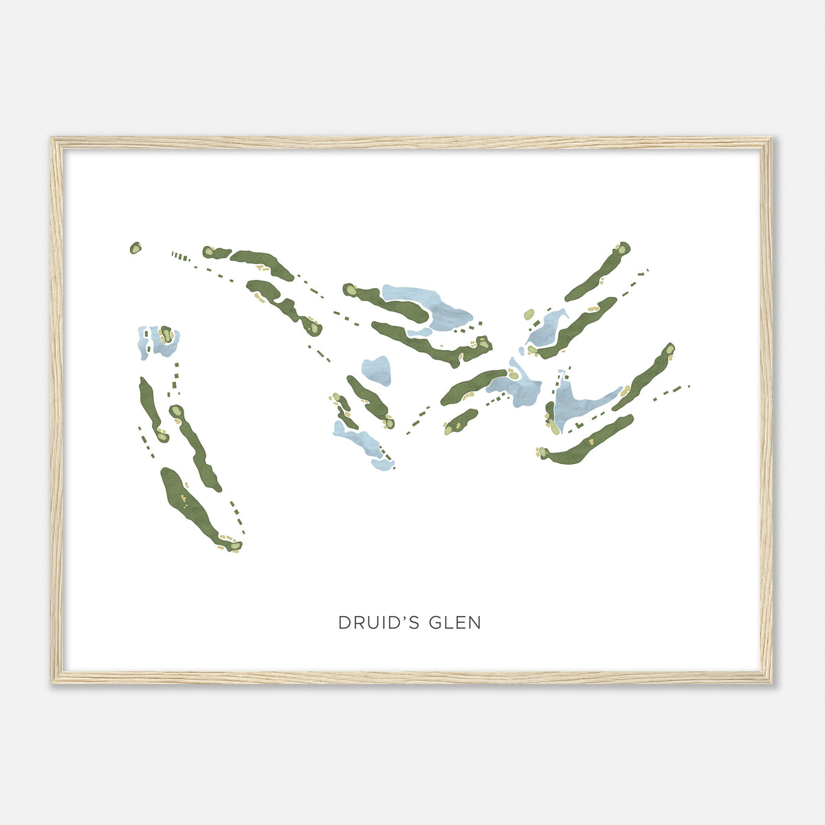 Print of Druid'S Glen Modern Map
