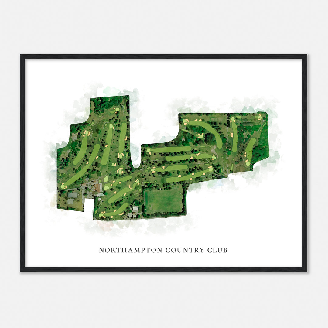 Print of Northampton Country Club Classic Map