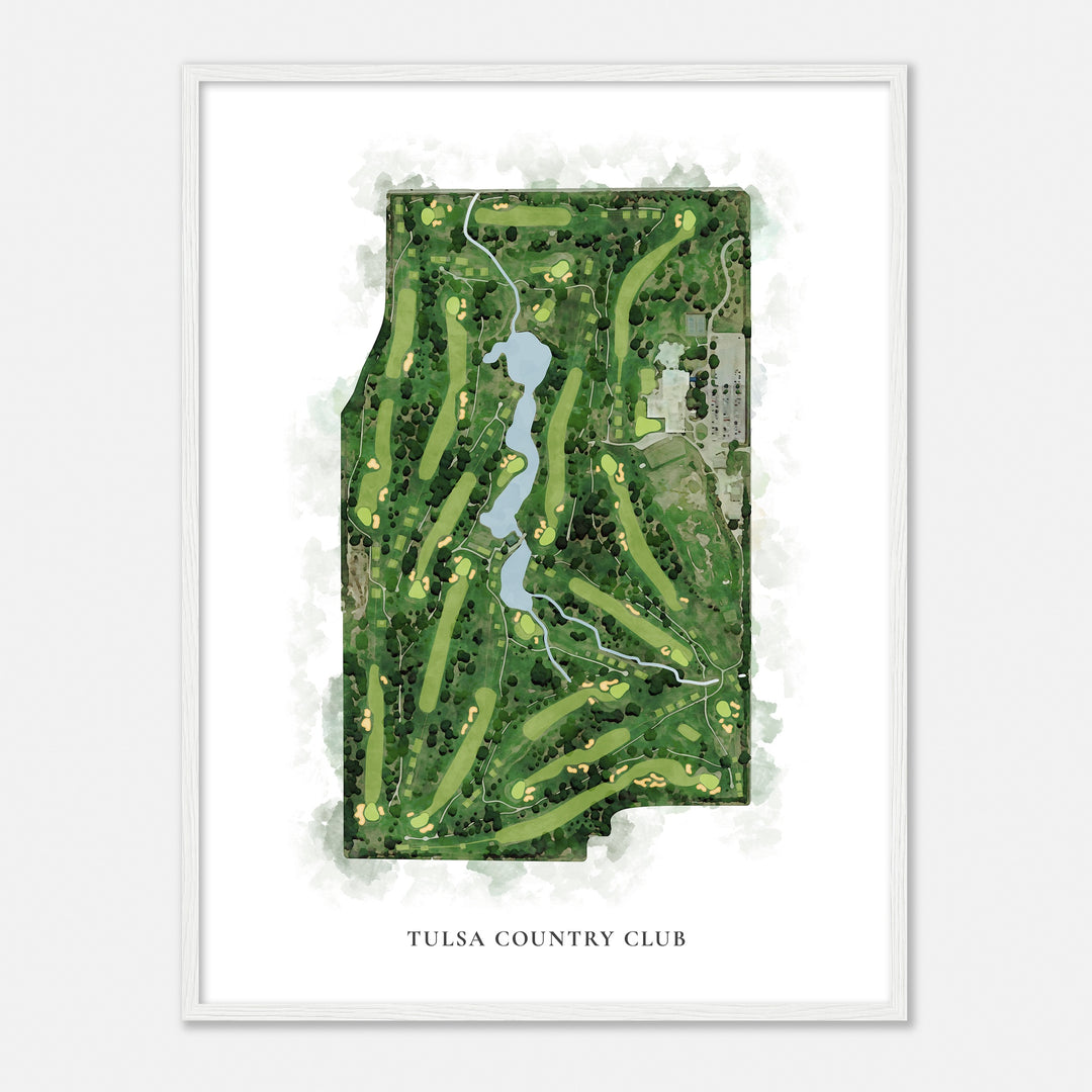 Print of Tulsa Country Club Classic Map