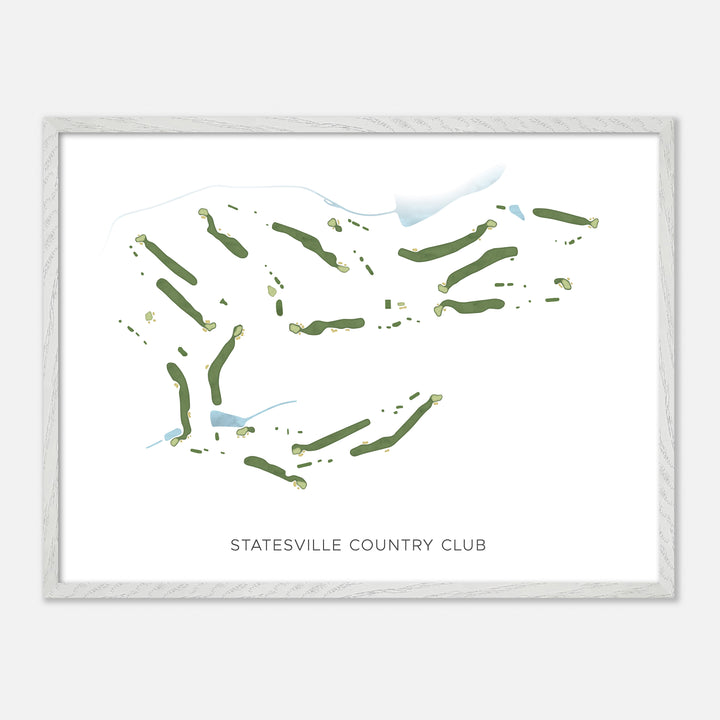 Print of Statesville Country Club Modern Map
