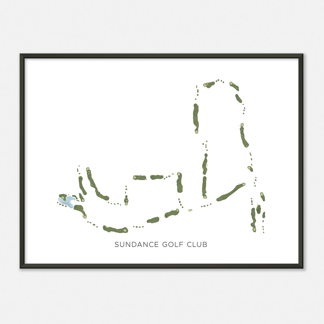 Print of Sundance Golf Club Modern Map