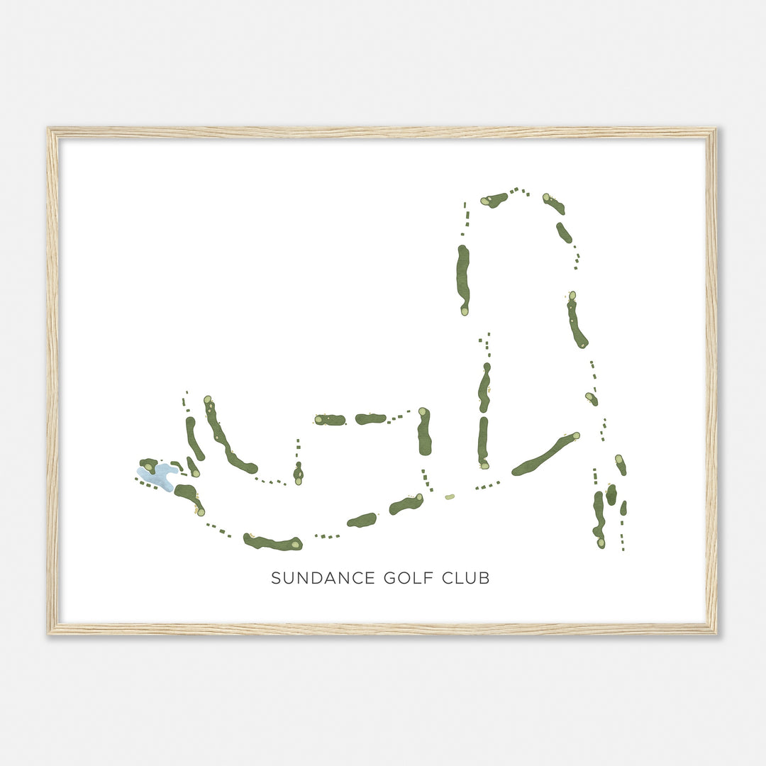Print of Sundance Golf Club Modern Map