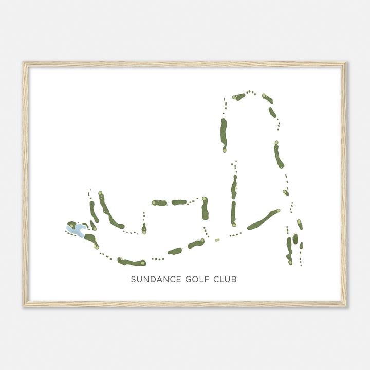 Print of Sundance Golf Club Modern Map