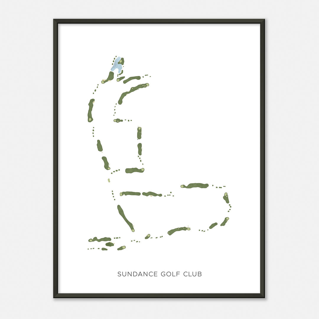 Print of Sundance Golf Club Modern Map