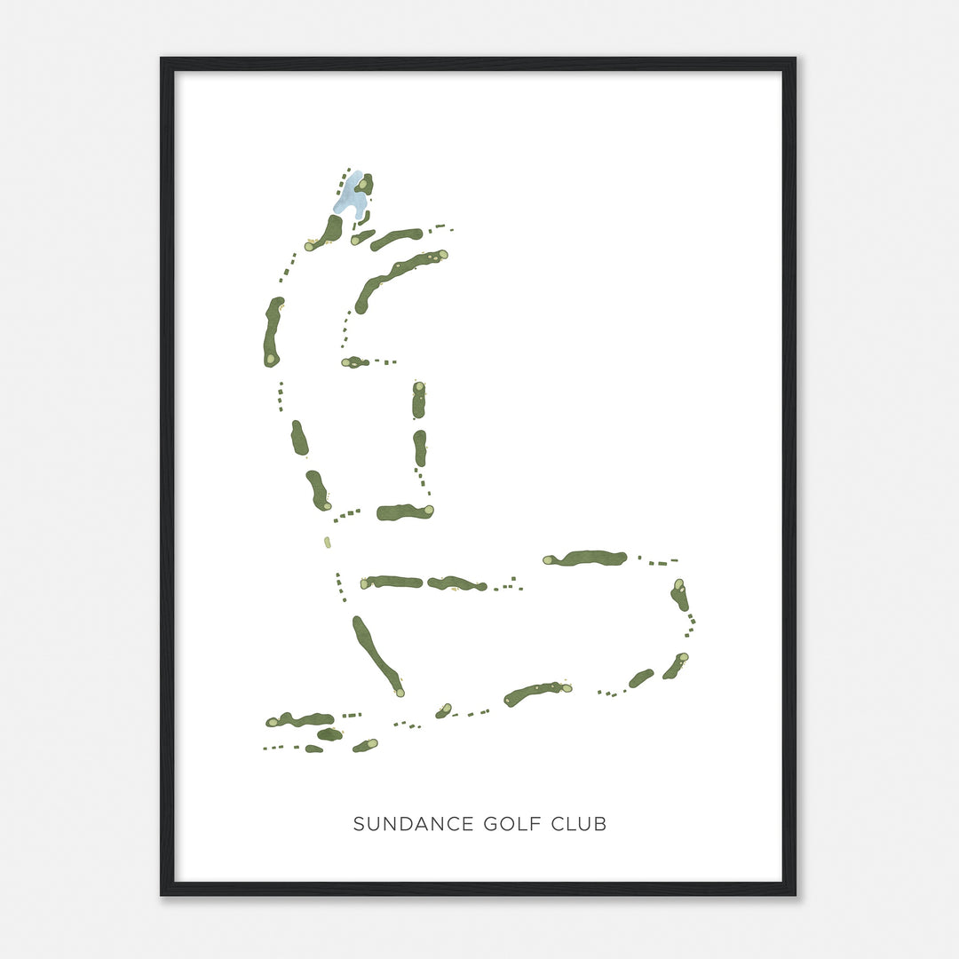 Print of Sundance Golf Club Modern Map