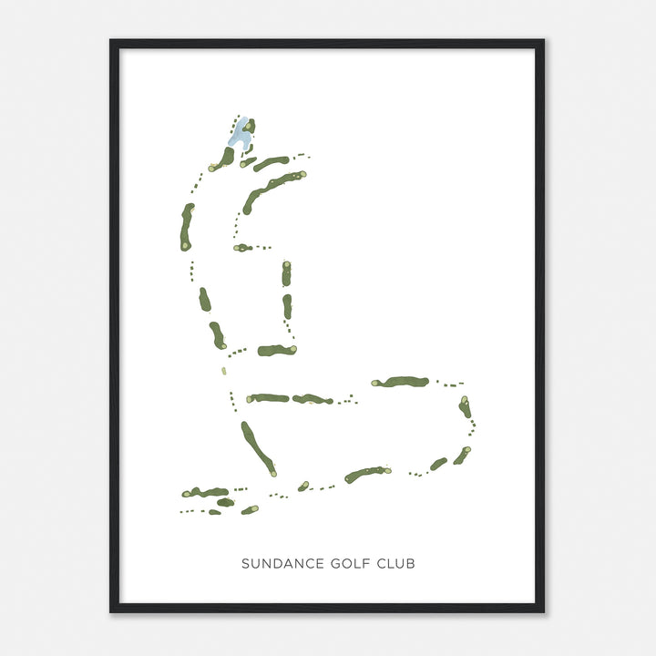 Print of Sundance Golf Club Modern Map