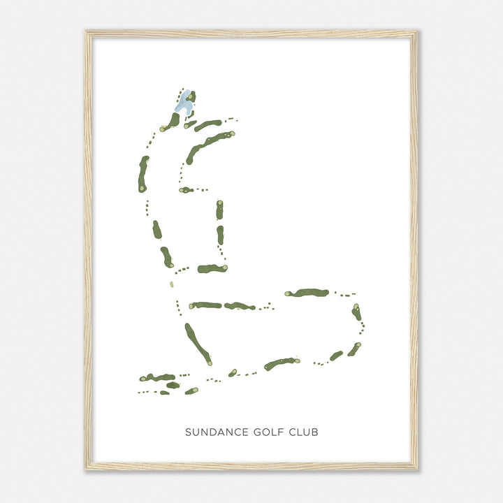 Print of Sundance Golf Club Modern Map