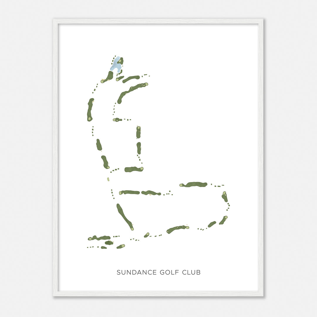 Print of Sundance Golf Club Modern Map