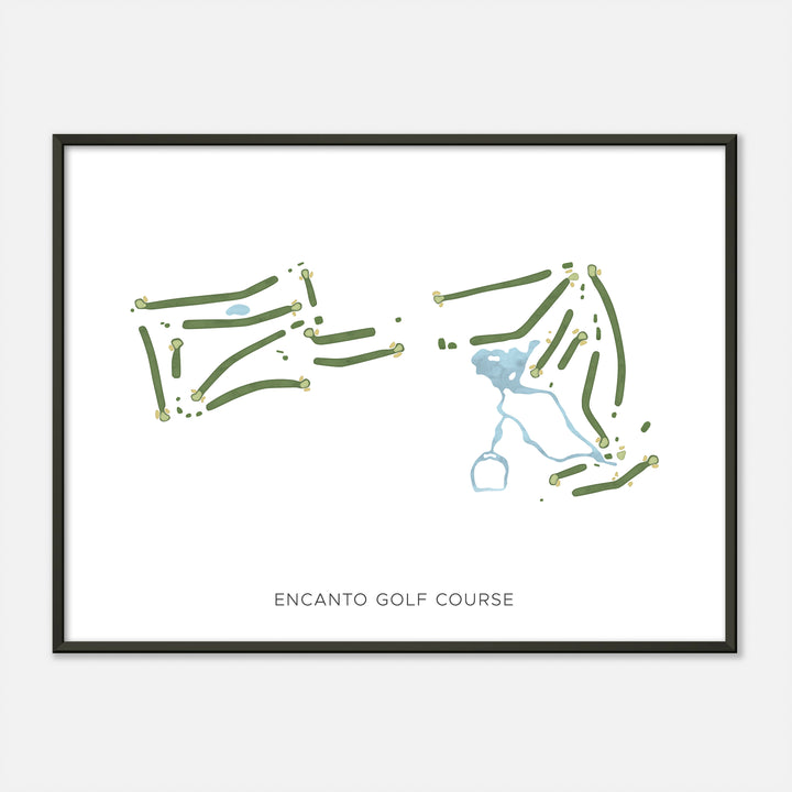 Print of Encanto Golf Course Modern Map