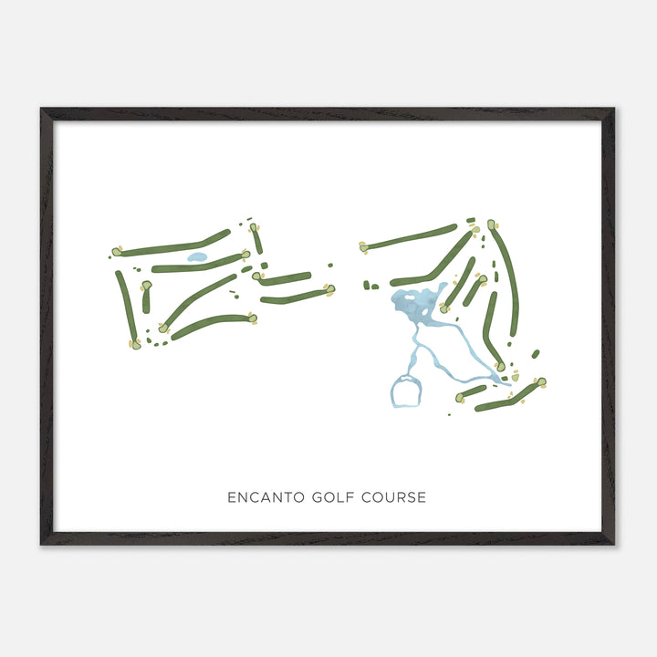 Print of Encanto Golf Course Modern Map