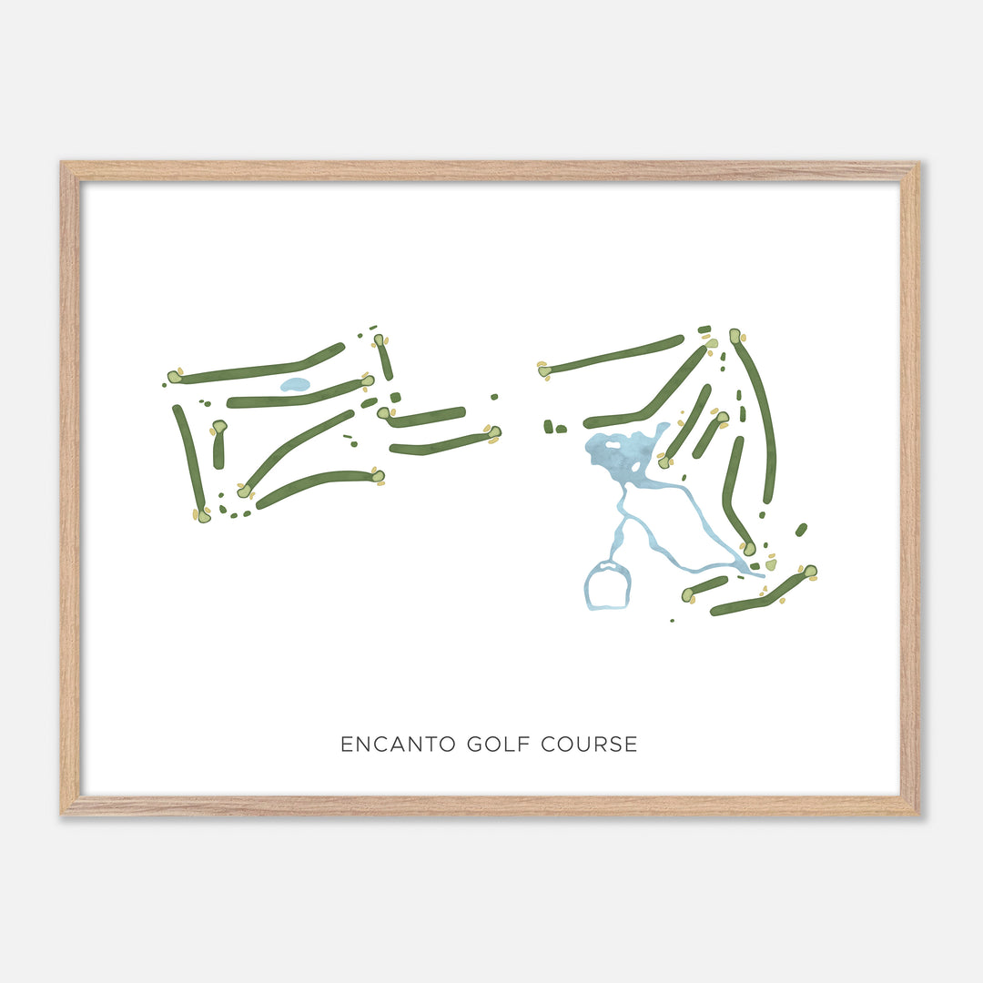 Print of Encanto Golf Course Modern Map