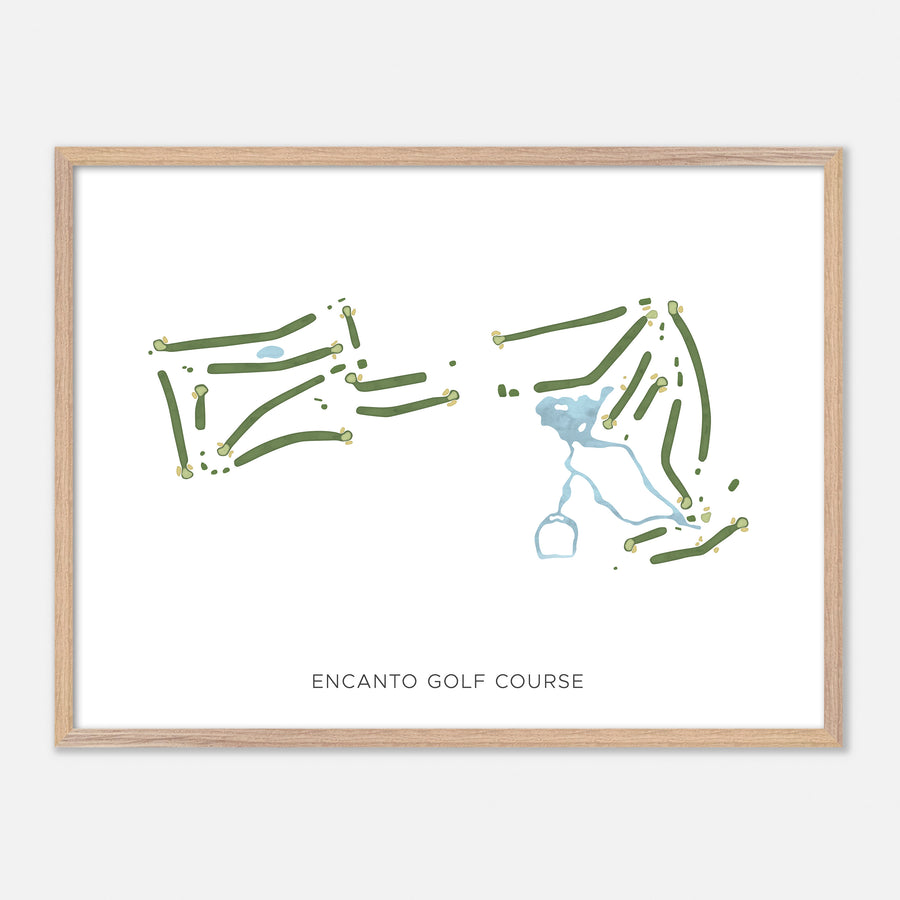 Print of Encanto Golf Course Modern Map