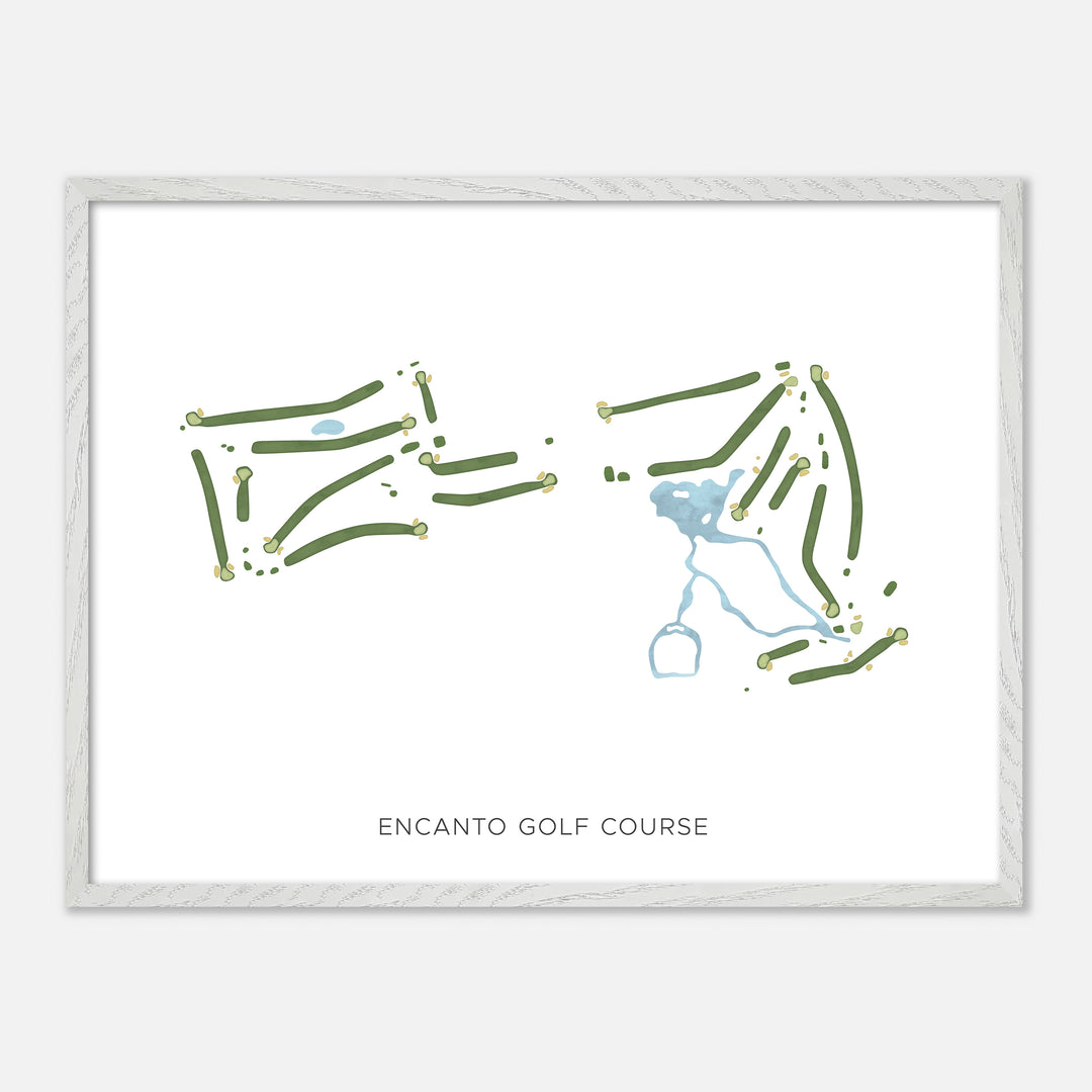 Print of Encanto Golf Course Modern Map