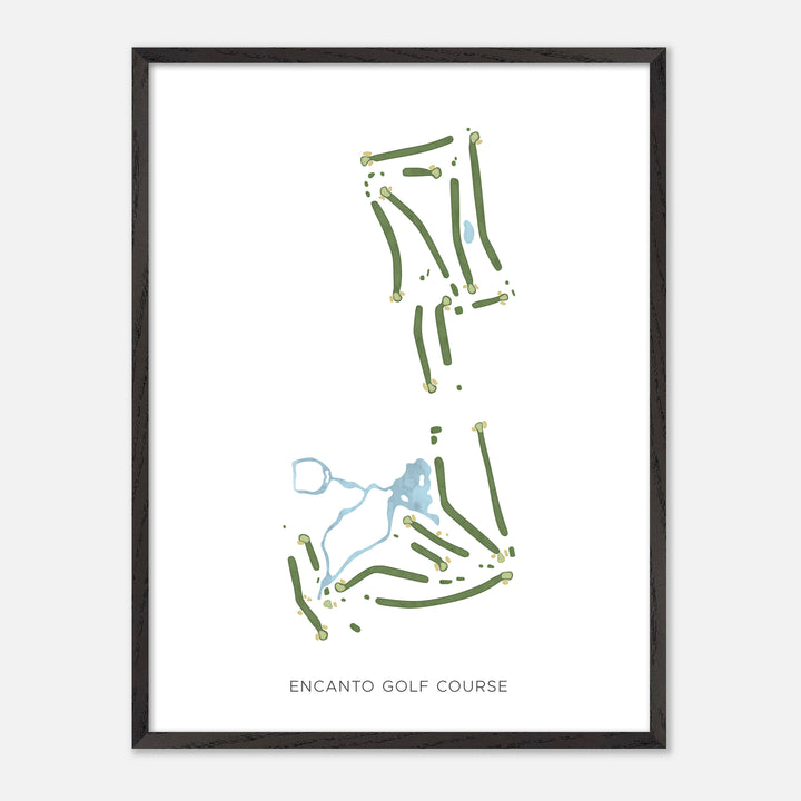 Print of Encanto Golf Course Modern Map