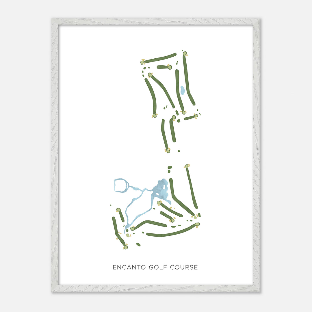 Print of Encanto Golf Course Modern Map