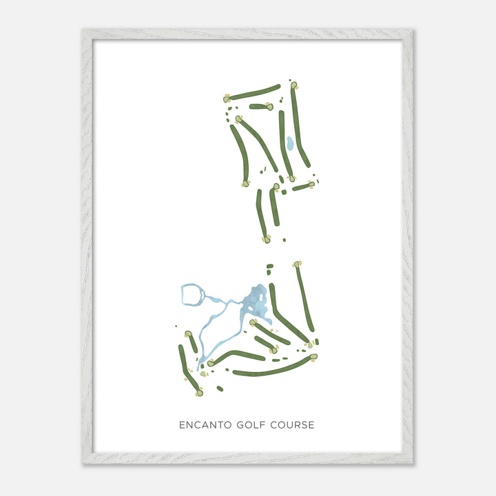 Print of Encanto Golf Course Modern Map
