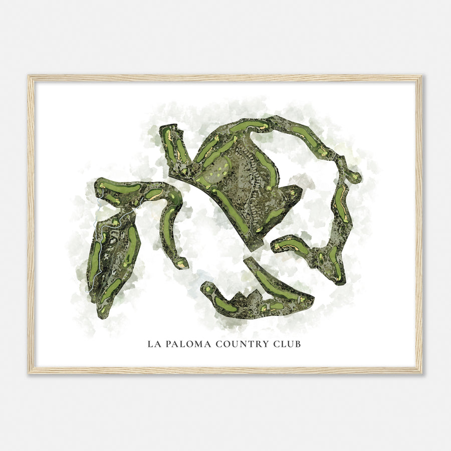 Print of La Paloma Country Club Classic Map