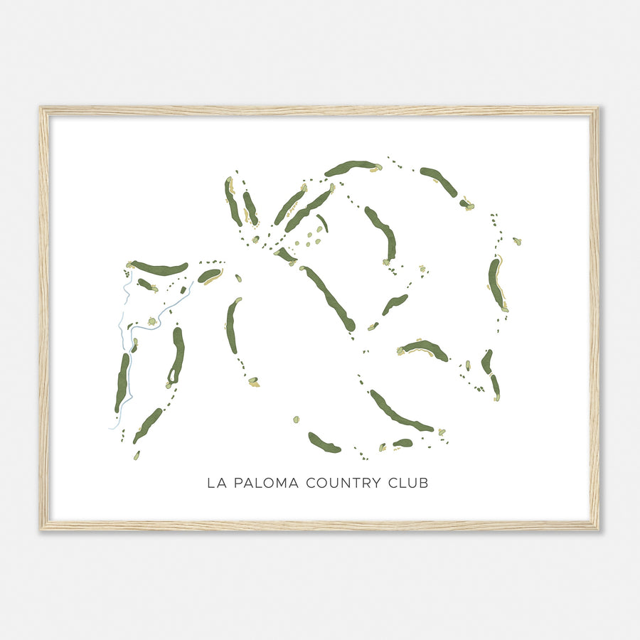 Print of La Paloma Country Club Modern Map