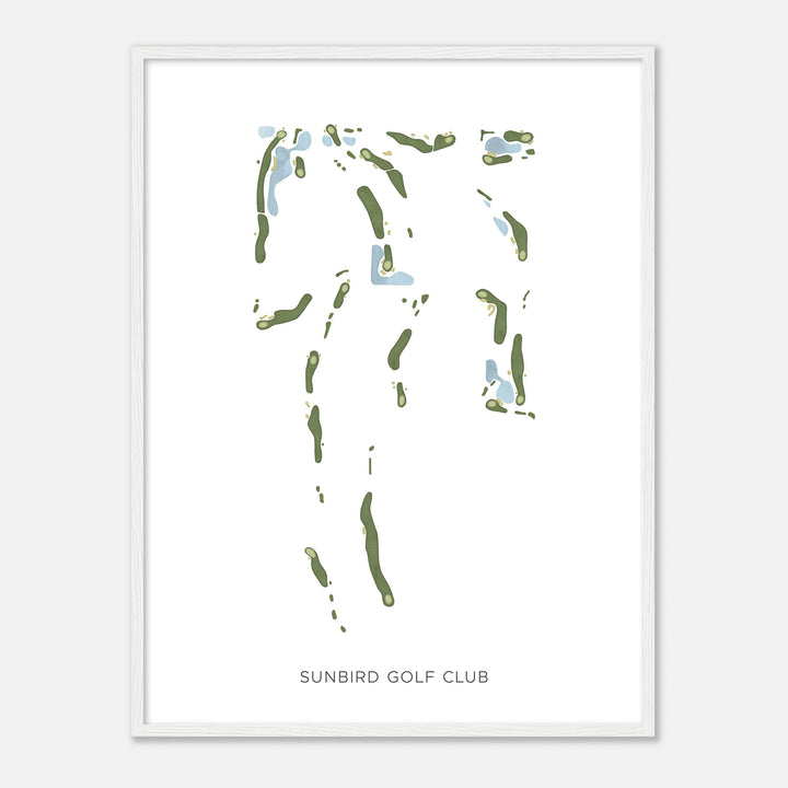 Print of Sunbird Golf Club Modern Map