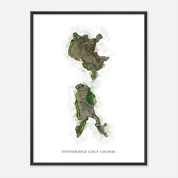 Print of Stoneridge Golf Course Classic Map