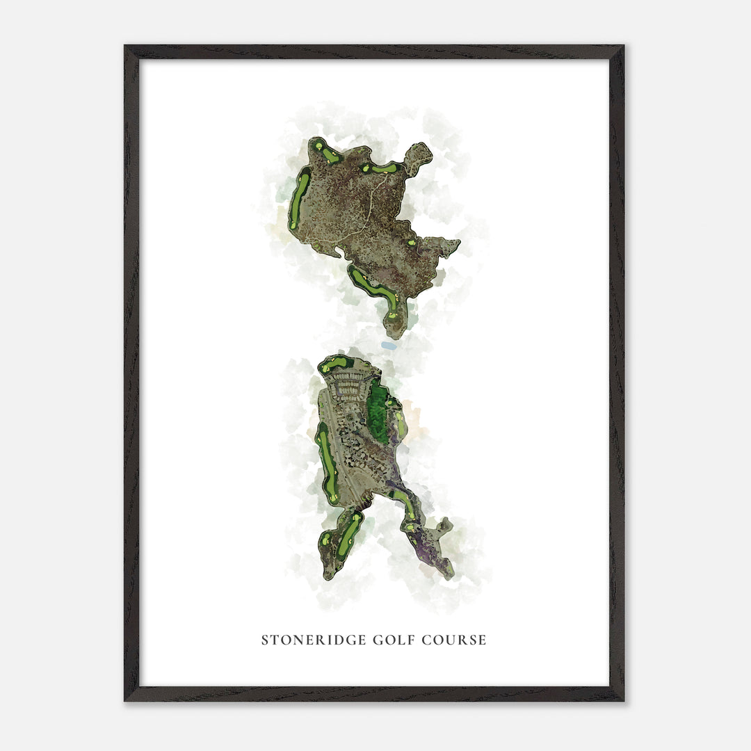 Print of Stoneridge Golf Course Classic Map