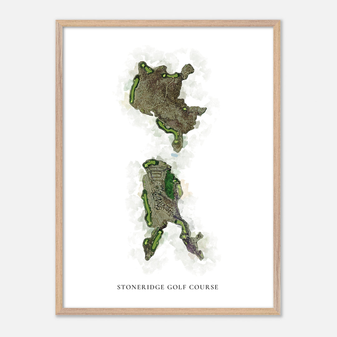 Print of Stoneridge Golf Course Classic Map