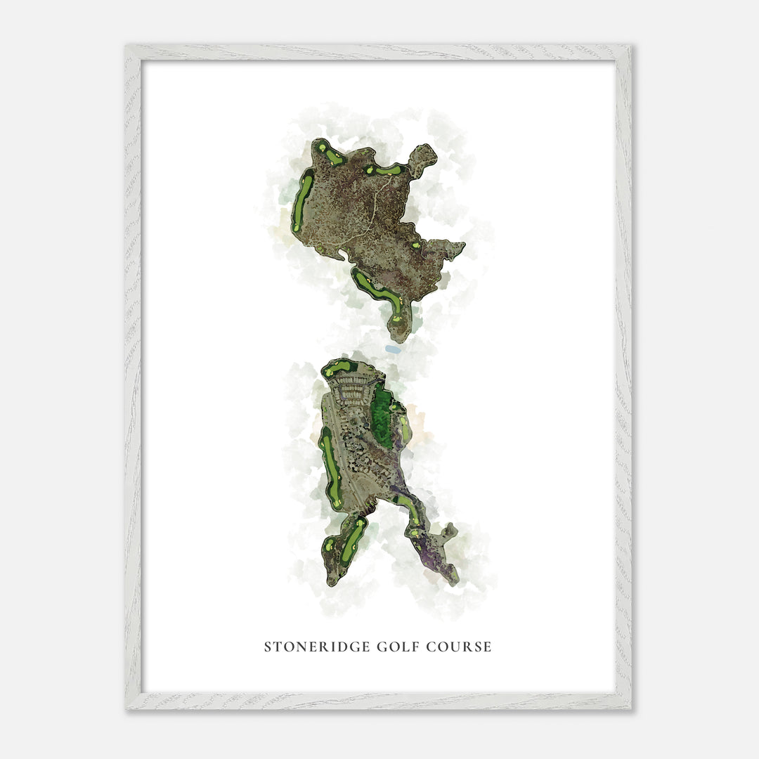 Print of Stoneridge Golf Course Classic Map