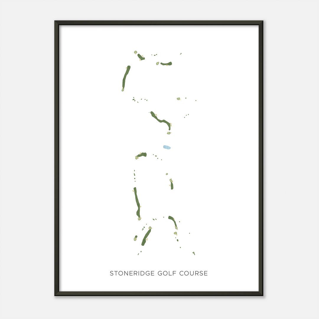 Print of Stoneridge Golf Course Modern Map