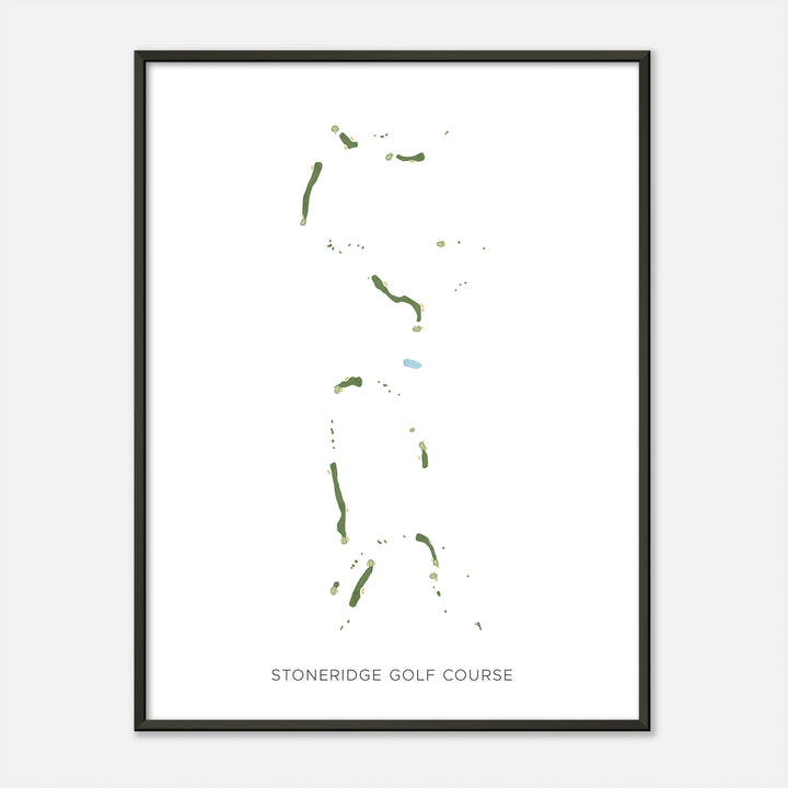 Print of Stoneridge Golf Course Modern Map