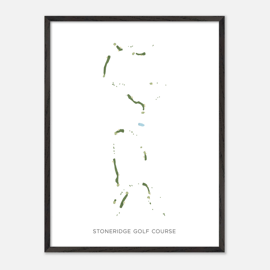 Print of Stoneridge Golf Course Modern Map