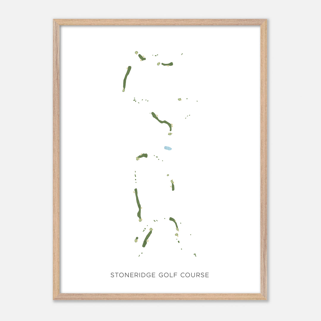 Print of Stoneridge Golf Course Modern Map