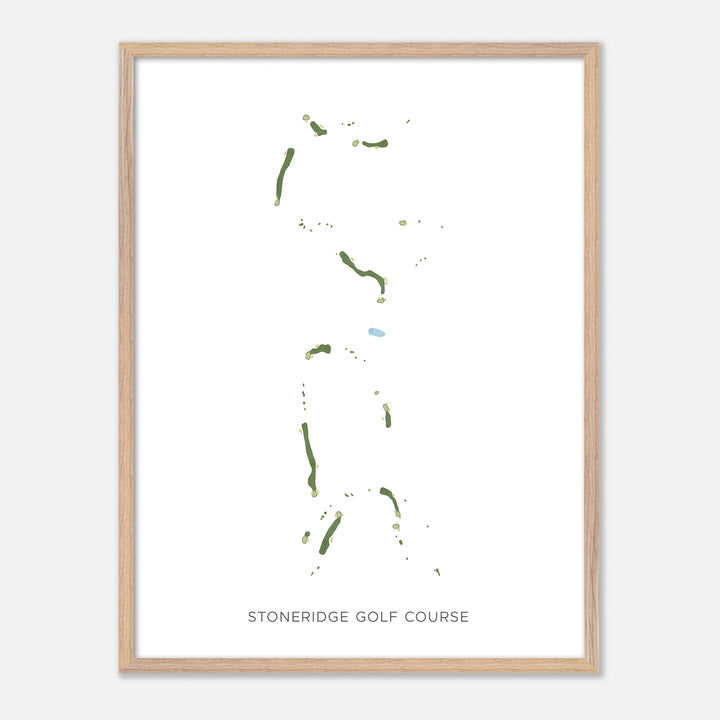 Print of Stoneridge Golf Course Modern Map