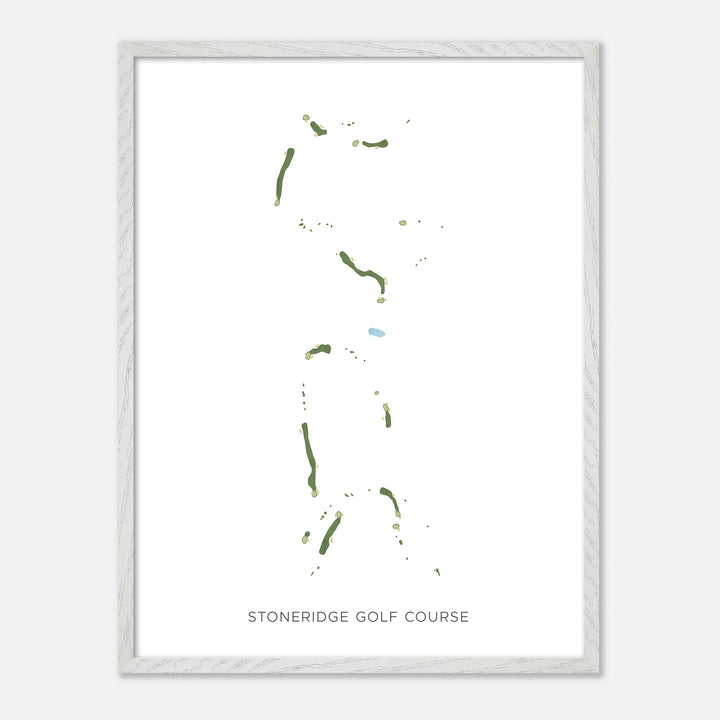Print of Stoneridge Golf Course Modern Map