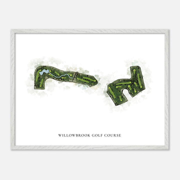 Print of Willowbrook Golf Course Classic Map