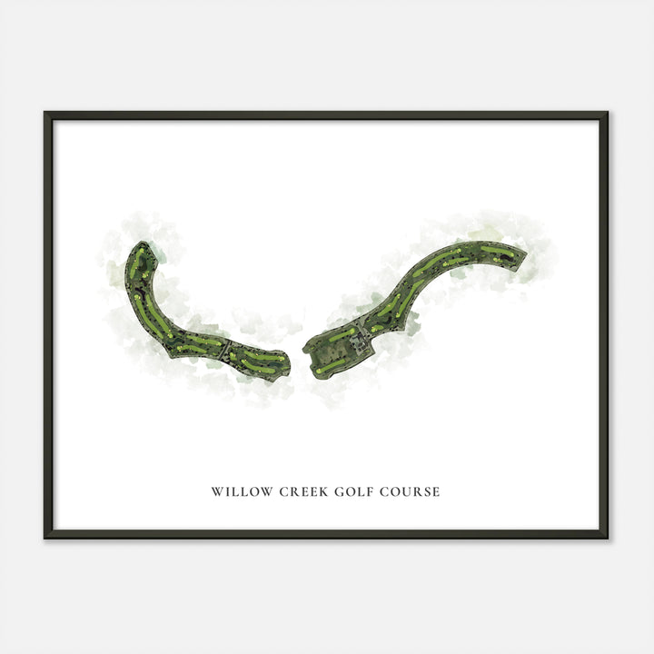 Print of Willow Creek Golf Course Classic Map