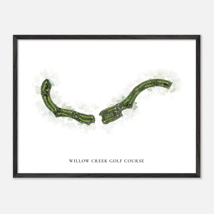 Print of Willow Creek Golf Course Classic Map