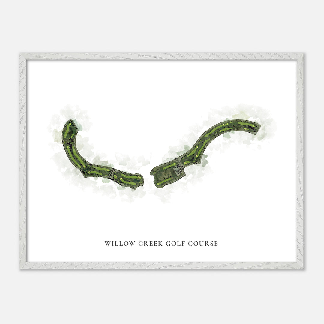 Print of Willow Creek Golf Course Classic Map