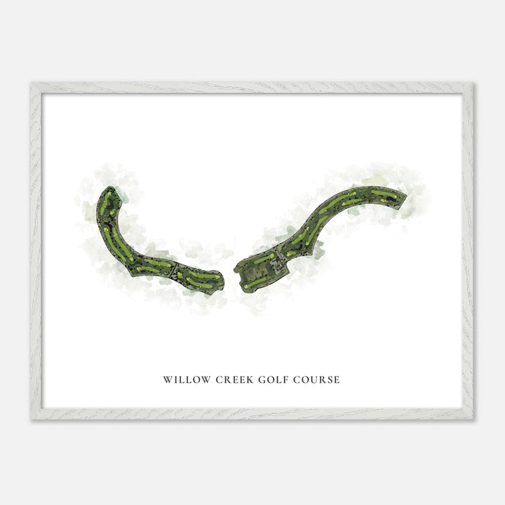 Print of Willow Creek Golf Course Classic Map