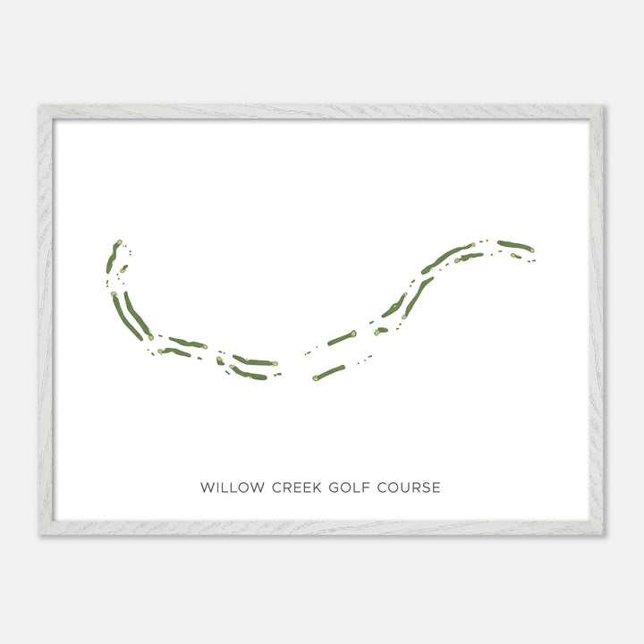 Print of Willow Creek Golf Course Modern Map