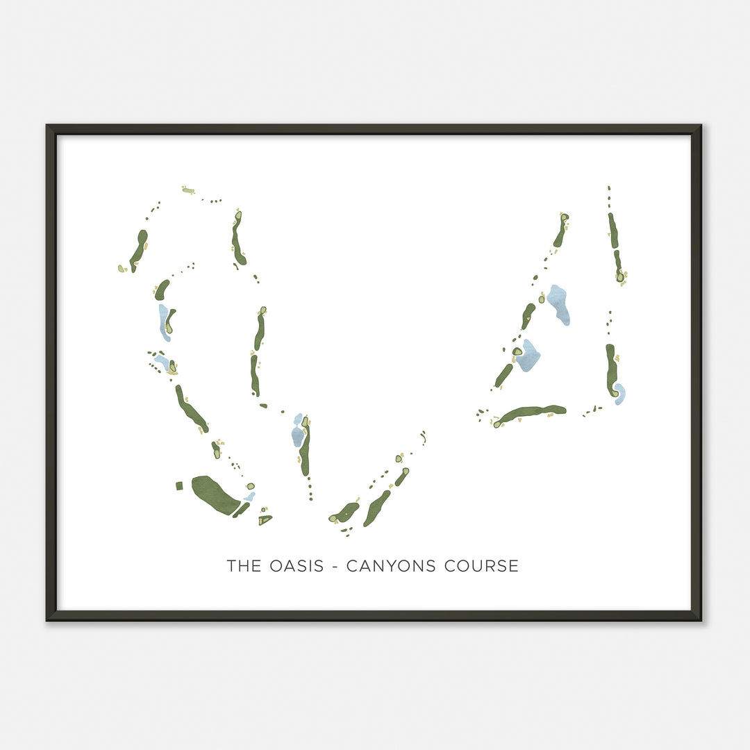 Print of The Oasis - Canyons Course Modern Map