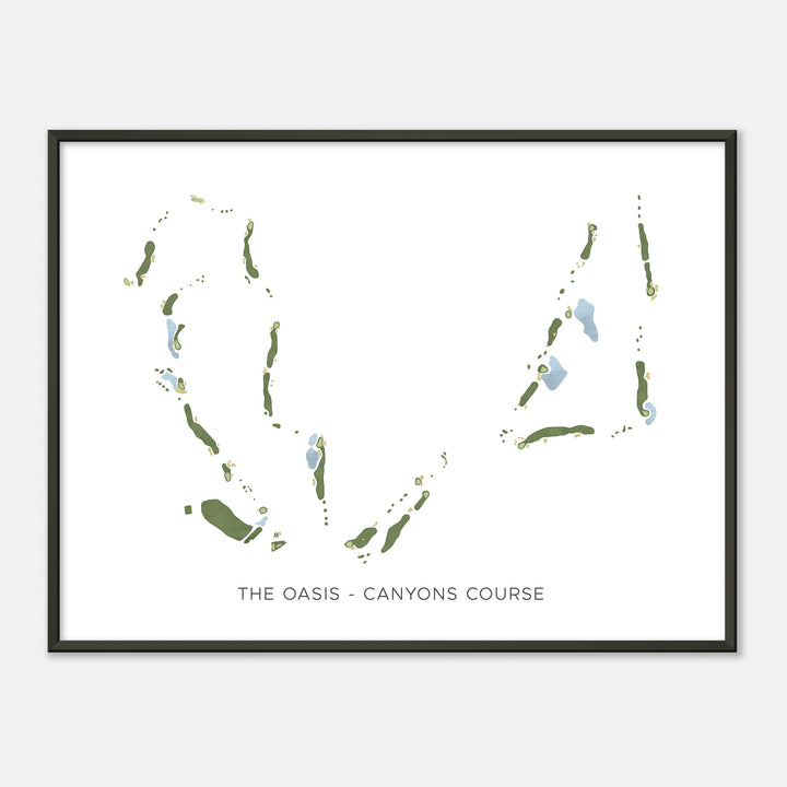 Print of The Oasis - Canyons Course Modern Map