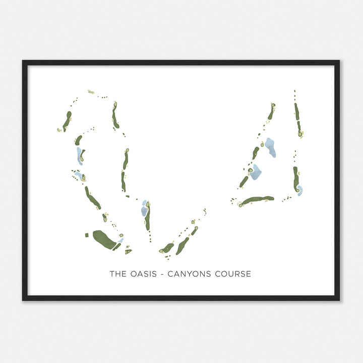 Print of The Oasis - Canyons Course Modern Map