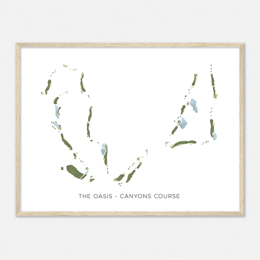 Print of The Oasis - Canyons Course Modern Map