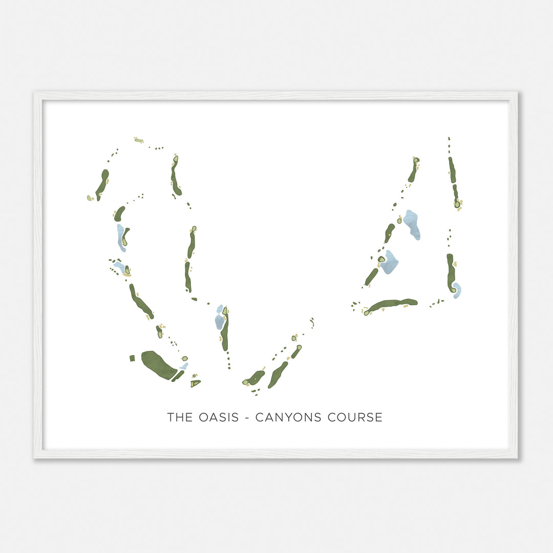 Print of The Oasis - Canyons Course Modern Map